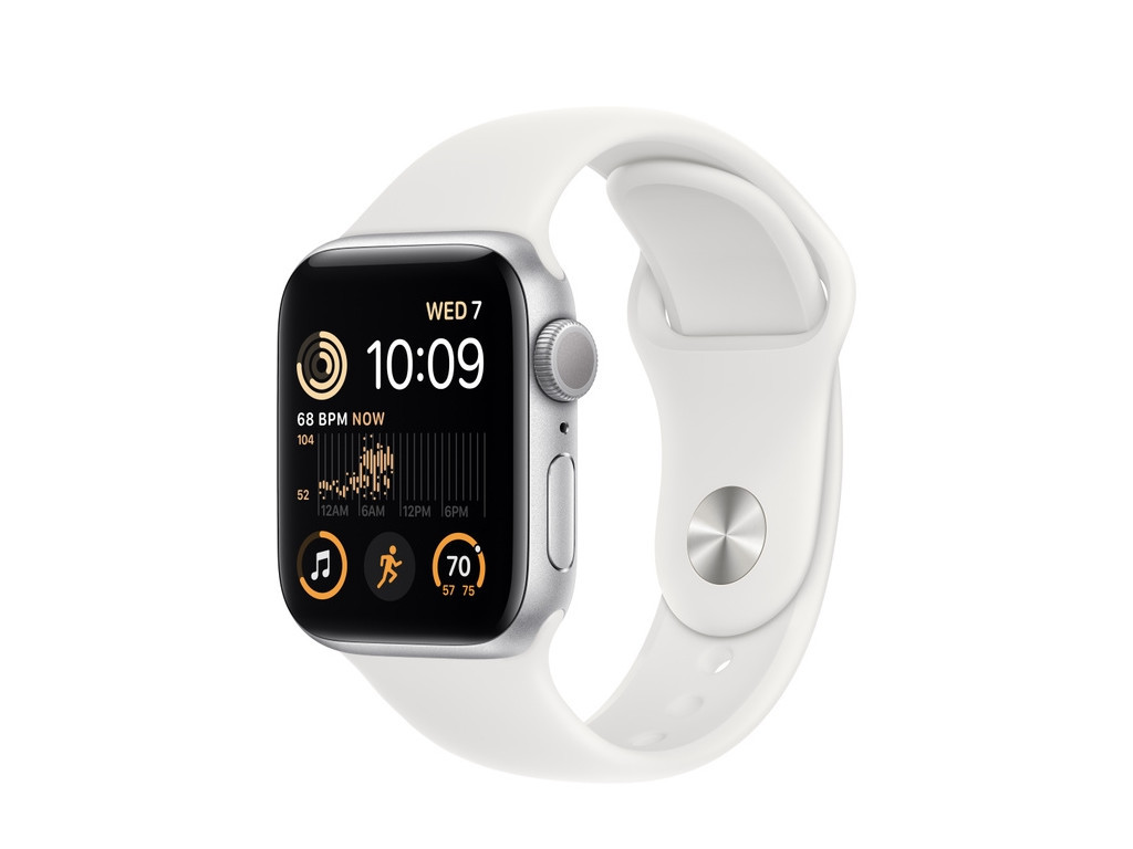 Часовник Apple Watch SE2 GPS 40mm Silver Aluminium Case with White Sport Band - Regular 22058.jpg