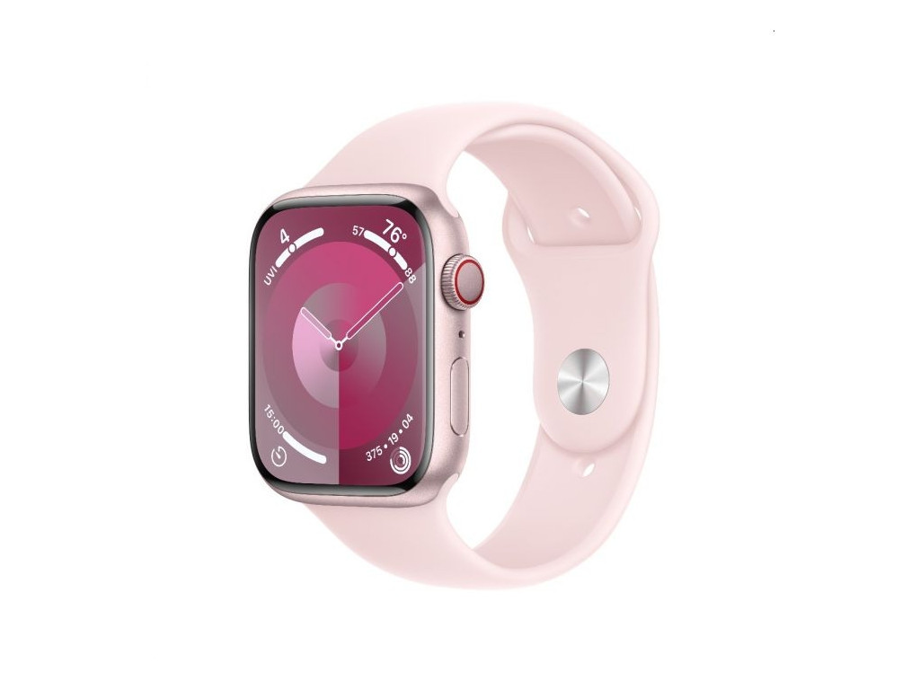Часовник Apple Watch Series 9 GPS + Cellular 45mm Pink Aluminium Case with Light Pink Sport Band - S/M 25381.jpg