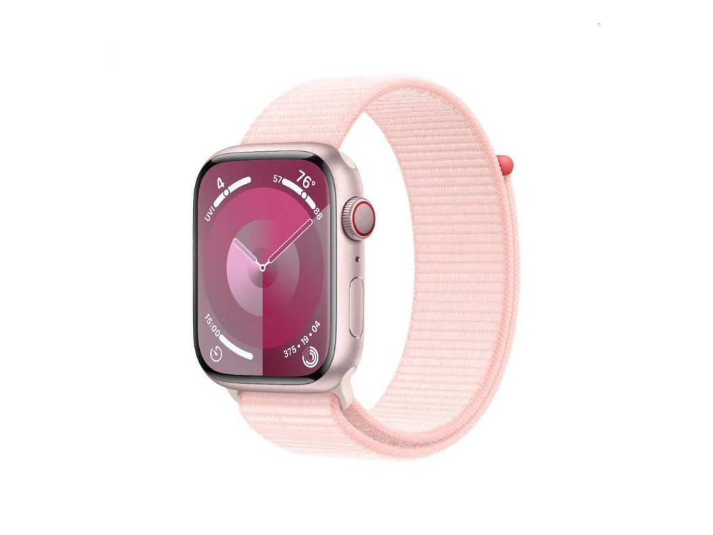 Часовник Apple Watch Series 9 GPS + Cellular 45mm Pink Aluminium Case with Light Pink Sport Loop 25383.jpg