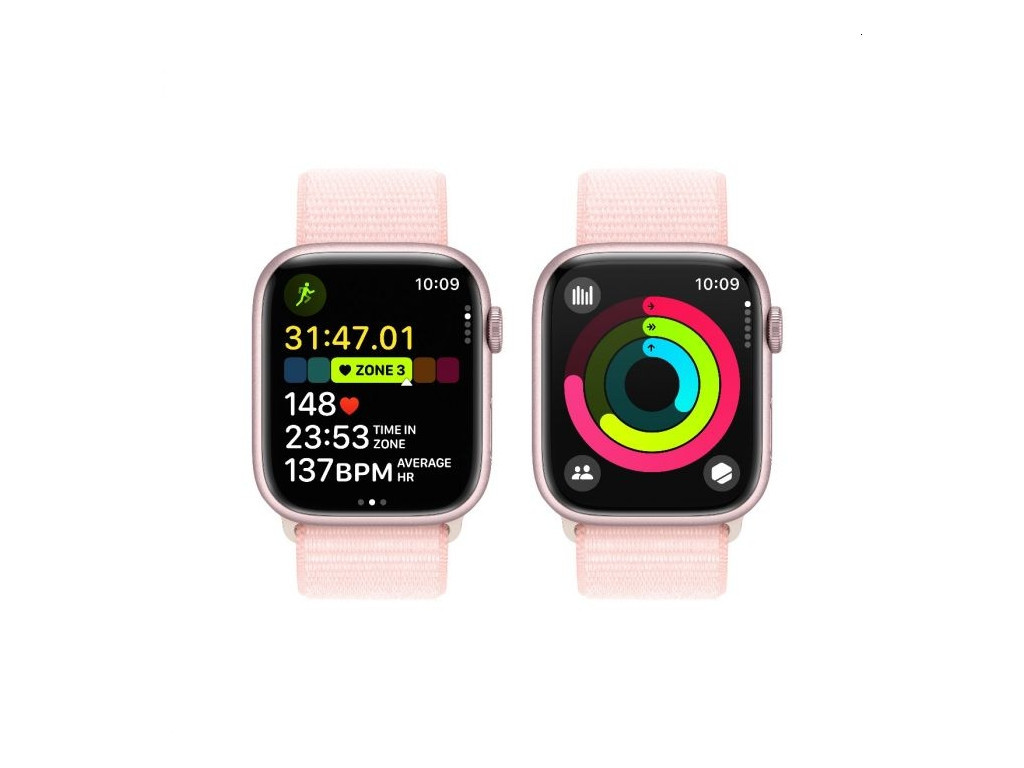 Часовник Apple Watch Series 9 GPS + Cellular 45mm Pink Aluminium Case with Light Pink Sport Loop 25383_3.jpg