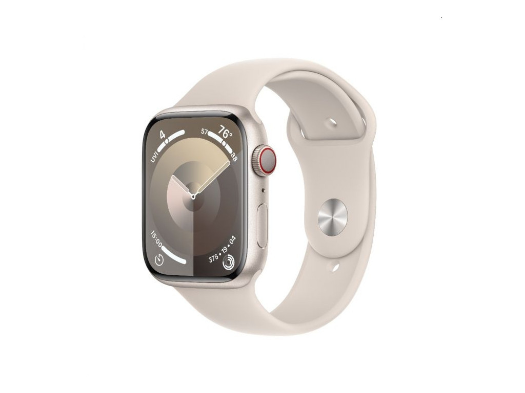 Часовник Apple Watch Series 9 GPS + Cellular 45mm Starlight Aluminium Case with Starlight Sport Band - M/L 25385.jpg