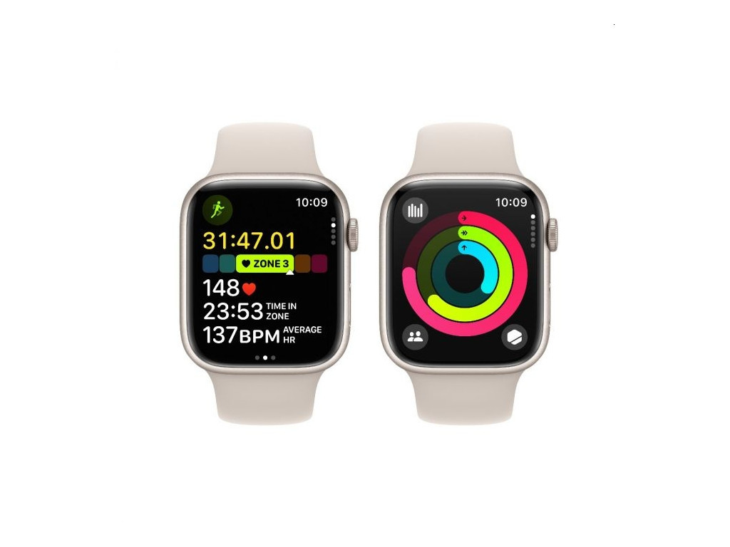Часовник Apple Watch Series 9 GPS + Cellular 45mm Starlight Aluminium Case with Starlight Sport Band - M/L 25385_3.jpg