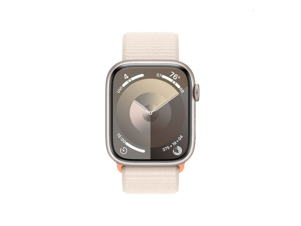 Часовник Apple Watch Series 9 GPS + Cellular 45mm Starlight Aluminium Case with Starlight Sport Loop 25386_1.jpg