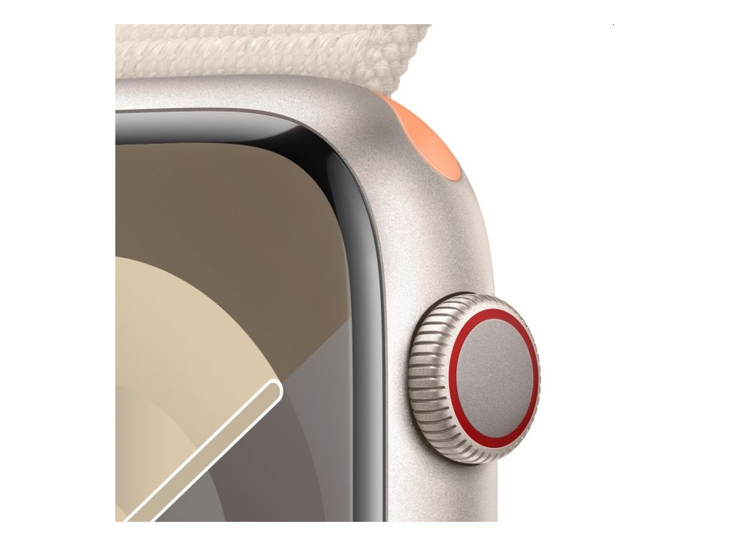 Часовник Apple Watch Series 9 GPS + Cellular 45mm Starlight Aluminium Case with Starlight Sport Loop 25386_2.jpg