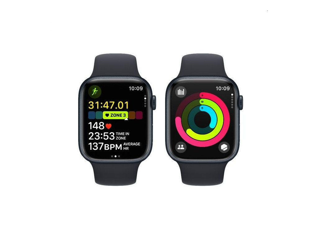 Часовник Apple Watch Series 9 GPS + Cellular 45mm Midnight Aluminium Case with Midnight Sport Band - M/L 25388_3.jpg