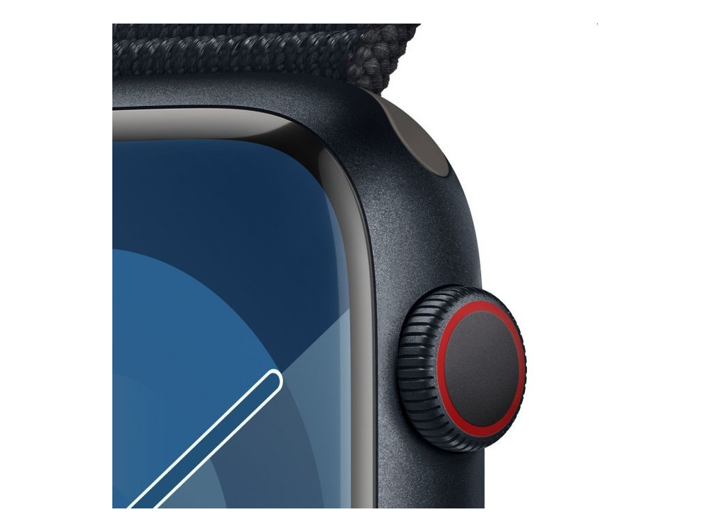 Часовник Apple Watch Series 9 GPS + Cellular 45mm Midnight Aluminium Case with Midnight Sport Loop 25389_2.jpg