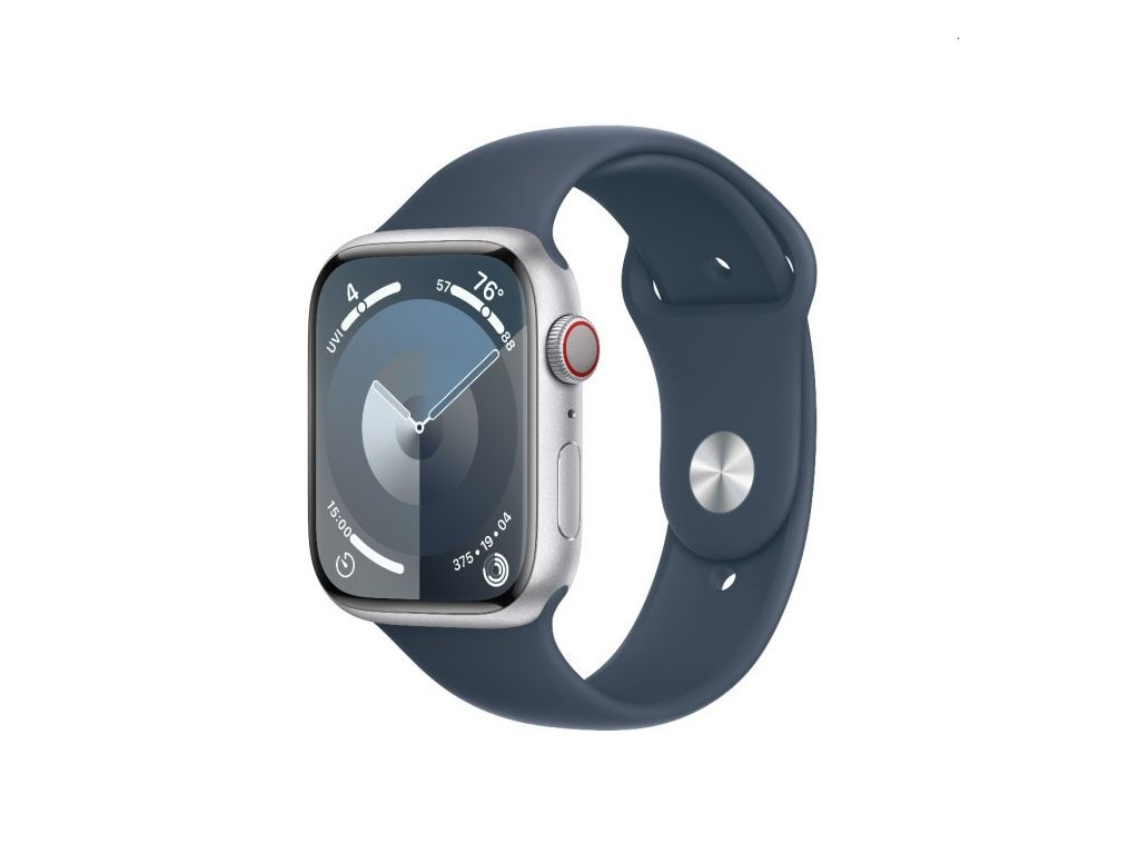 Часовник Apple Watch Series 9 GPS + Cellular 45mm Silver Stainless Steel Case with Storm Blue Sport Band - M/L 25391.jpg