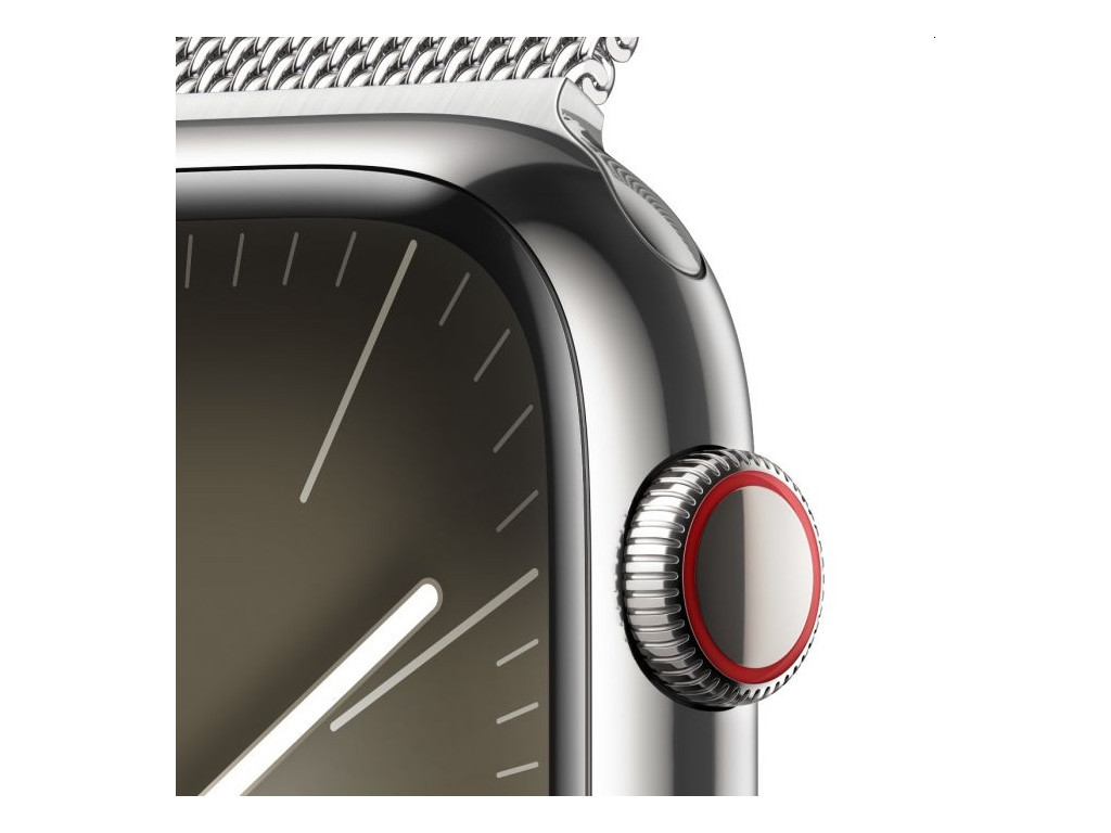 Часовник Apple Watch Series 9 GPS + Cellular 45mm Silver Stainless Steel Case with Silver Milanese Loop 25392_2.jpg