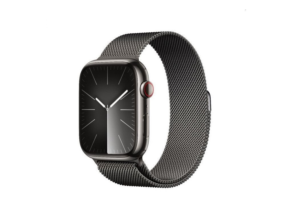 Часовник Apple Watch Series 9 GPS + Cellular 45mm Graphite Stainless Steel Case with Graphite Milanese Loop 25398.jpg