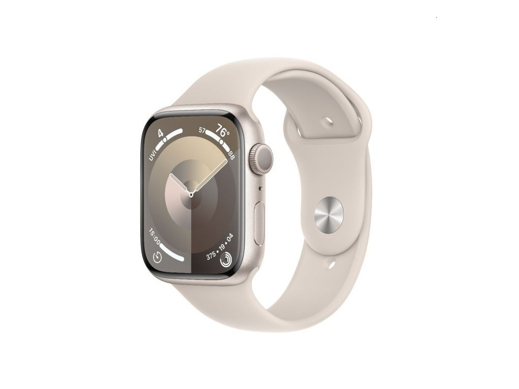 Часовник Apple Watch Series 9 GPS 45mm Starlight Aluminium Case with Starlight Sport Band - M/L 25402.jpg
