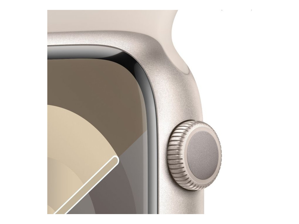Часовник Apple Watch Series 9 GPS 45mm Starlight Aluminium Case with Starlight Sport Band - M/L 25402_2.jpg
