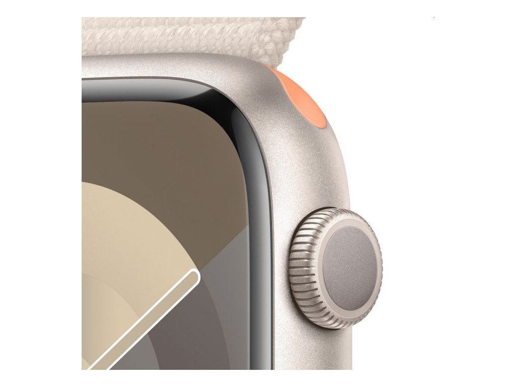 Часовник Apple Watch Series 9 GPS 45mm Starlight Aluminium Case with Starlight Sport Loop 25403_2.jpg