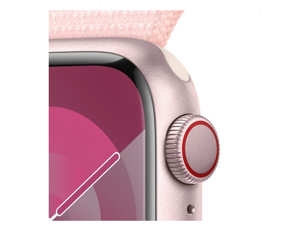 Часовник Apple Watch Series 9 GPS + Cellular 41mm Pink Aluminium Case with Light Pink Sport Loop 25415_2.jpg