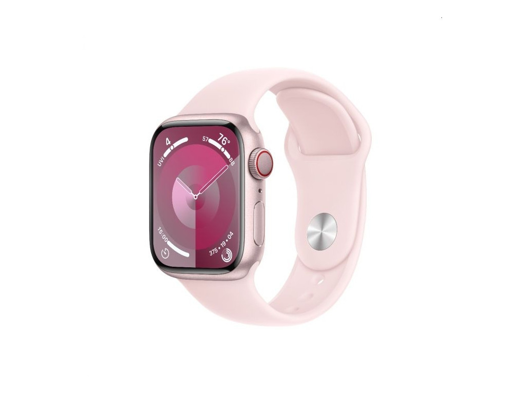 Часовник Apple Watch Series 9 GPS + Cellular 41mm Pink Aluminium Case with Light Pink Sport Band - M/L 25417.jpg