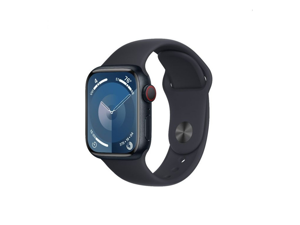 Часовник Apple Watch Series 9 GPS + Cellular 41mm Midnight Aluminium Case with Midnight Sport Band - S/M 25418.jpg