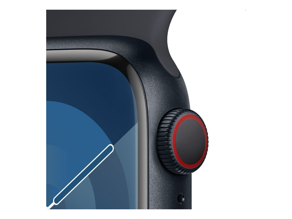 Часовник Apple Watch Series 9 GPS + Cellular 41mm Midnight Aluminium Case with Midnight Sport Band - S/M 25418_2.jpg