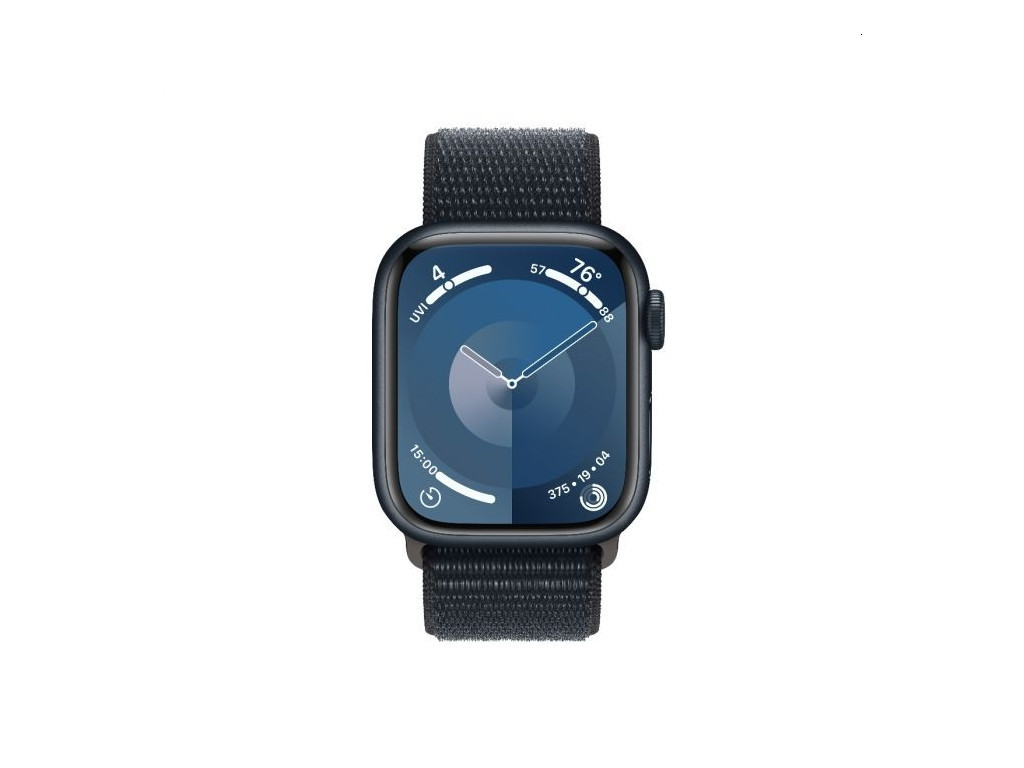 Часовник Apple Watch Series 9 GPS + Cellular 41mm Midnight Aluminium Case with Midnight Sport Loop 25420_1.jpg