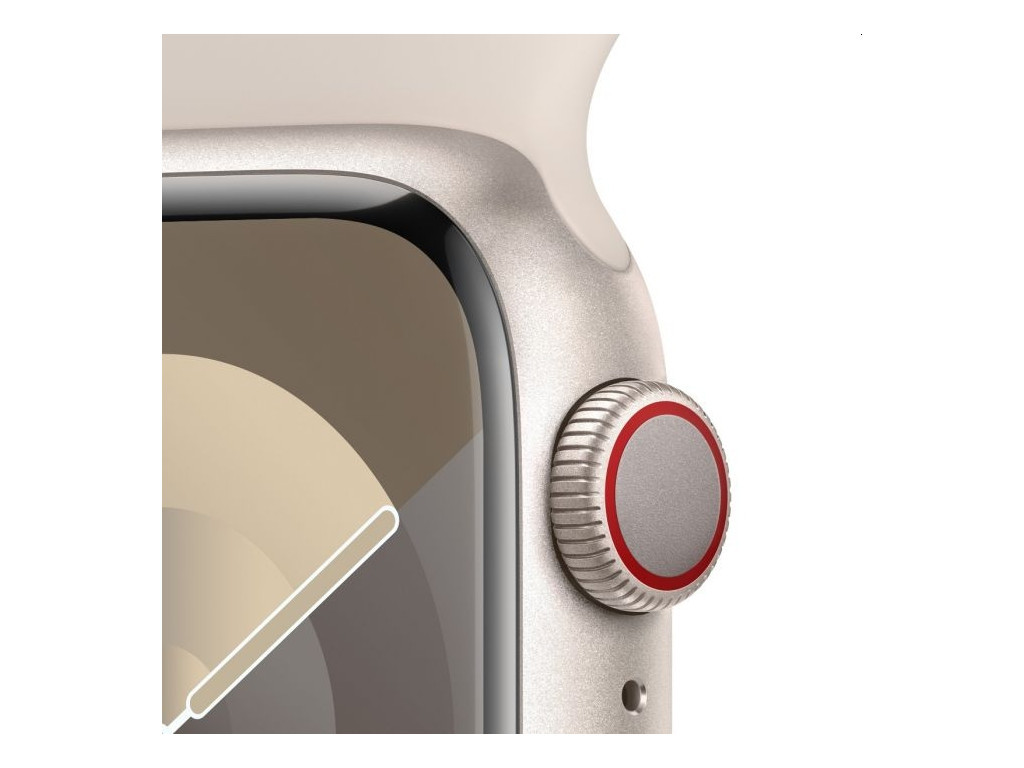 Часовник Apple Watch Series 9 GPS + Cellular 41mm Starlight Aluminium Case with Starlight Sport Band - S/M 25424_2.jpg