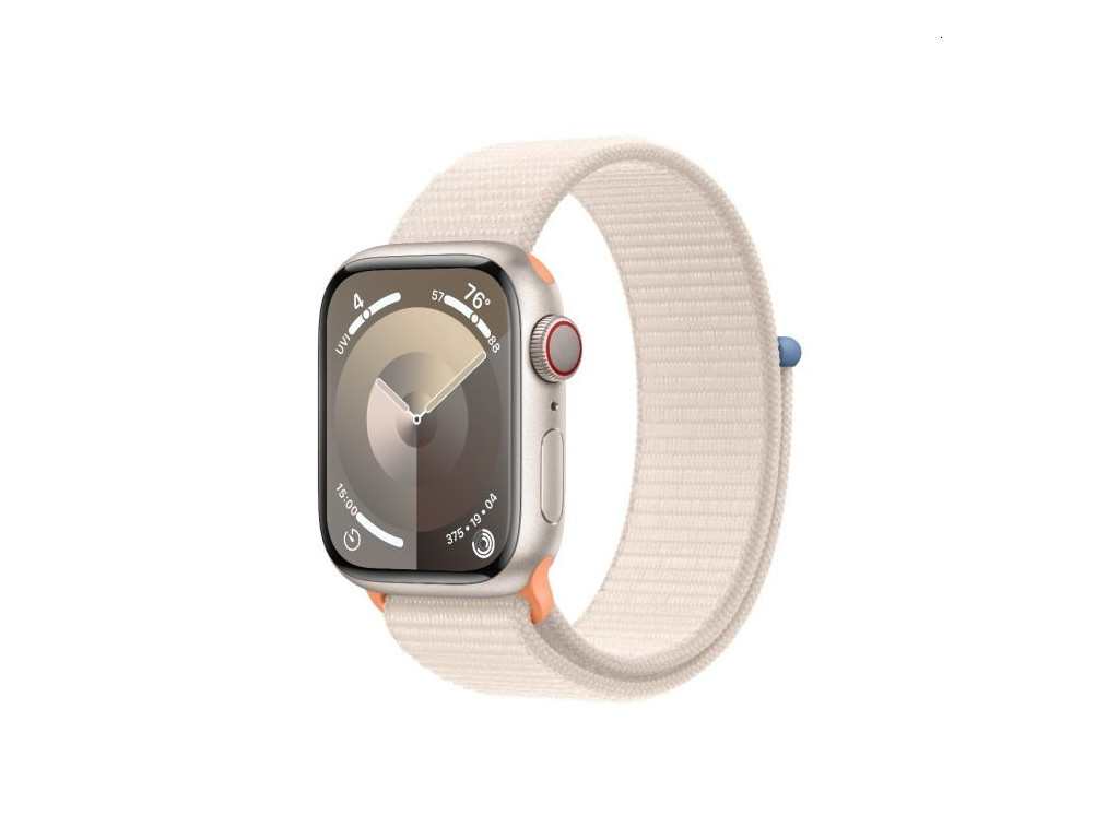 Часовник Apple Watch Series 9 GPS + Cellular 41mm Starlight Aluminium Case with Starlight Sport Loop 25426.jpg