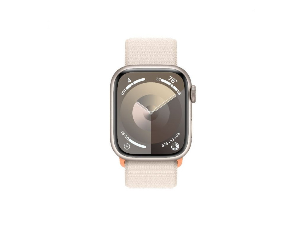 Часовник Apple Watch Series 9 GPS + Cellular 41mm Starlight Aluminium Case with Starlight Sport Loop 25426_1.jpg