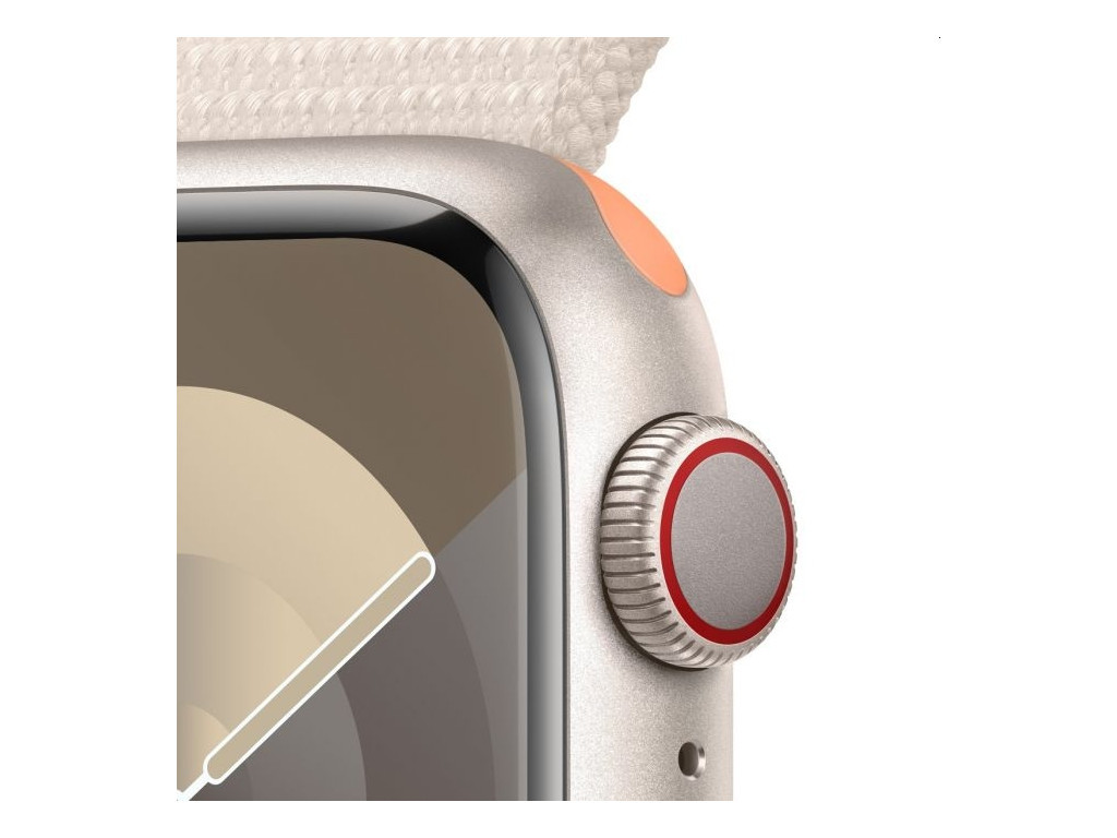 Часовник Apple Watch Series 9 GPS + Cellular 41mm Starlight Aluminium Case with Starlight Sport Loop 25426_2.jpg
