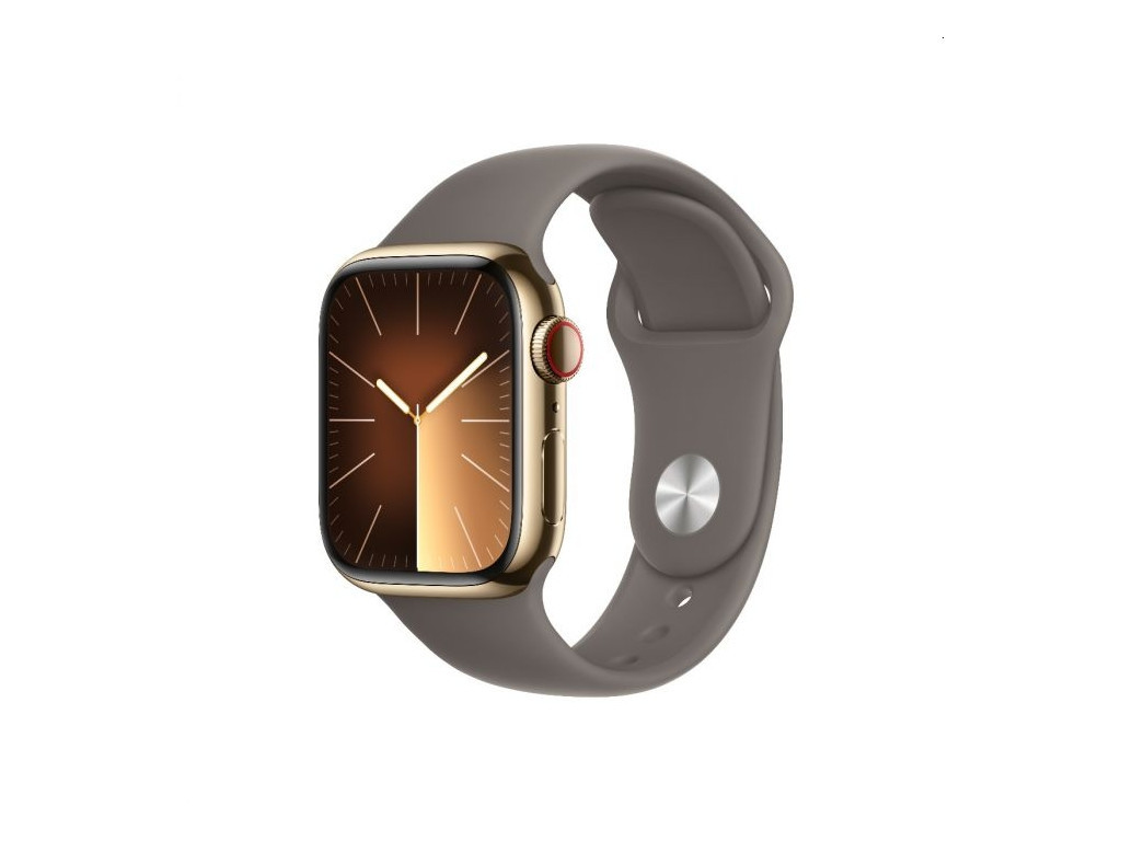 Часовник Apple Watch Series 9 GPS + Cellular 41mm Gold Stainless Steel Case with Clay Sport Band - M/L 25432.jpg