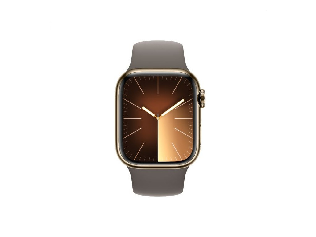 Часовник Apple Watch Series 9 GPS + Cellular 41mm Gold Stainless Steel Case with Clay Sport Band - M/L 25432_1.jpg