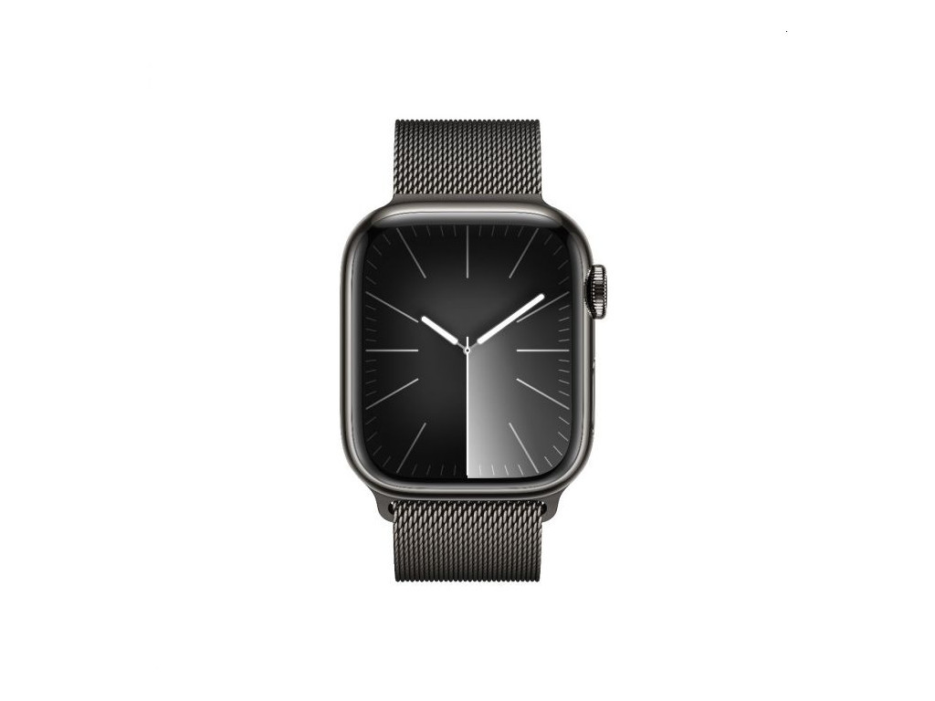 Часовник Apple Watch Series 9 GPS + Cellular 41mm Graphite Stainless Steel Case with Graphite Milanese Loop 25433_1.jpg