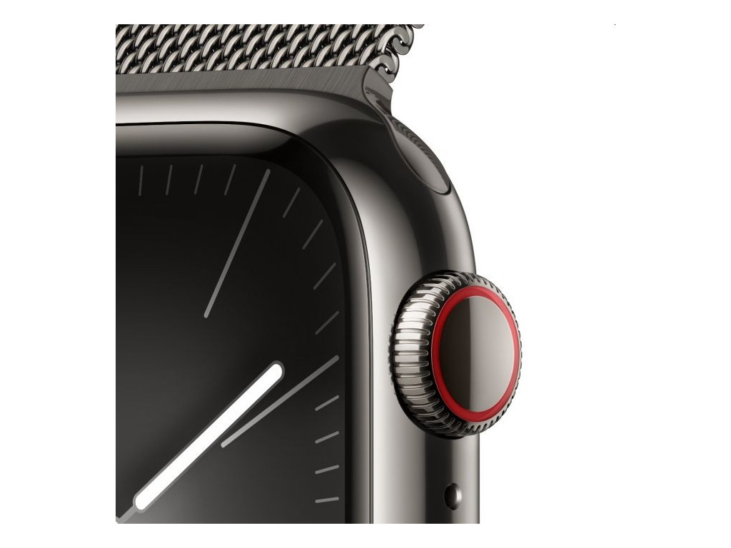 Часовник Apple Watch Series 9 GPS + Cellular 41mm Graphite Stainless Steel Case with Graphite Milanese Loop 25433_2.jpg