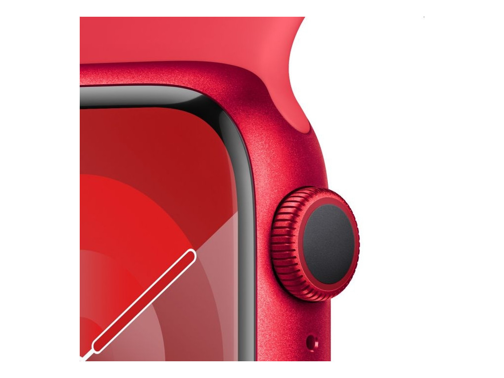 Часовник Apple Watch Series 9 GPS 41mm (PRODUCT)RED Aluminium Case with (PRODUCT)RED Sport Band - M/L 25437_2.jpg