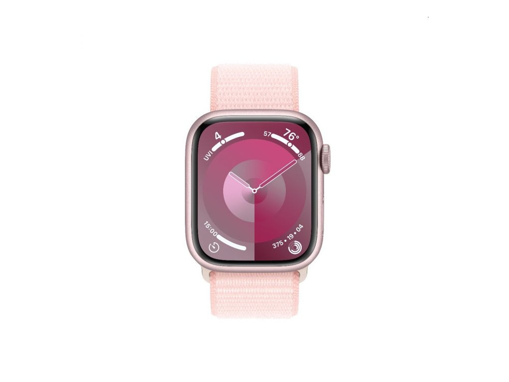 Часовник Apple Watch Series 9 GPS 41mm Pink Aluminium Case with Light Pink Sport Loop 25440_1.jpg