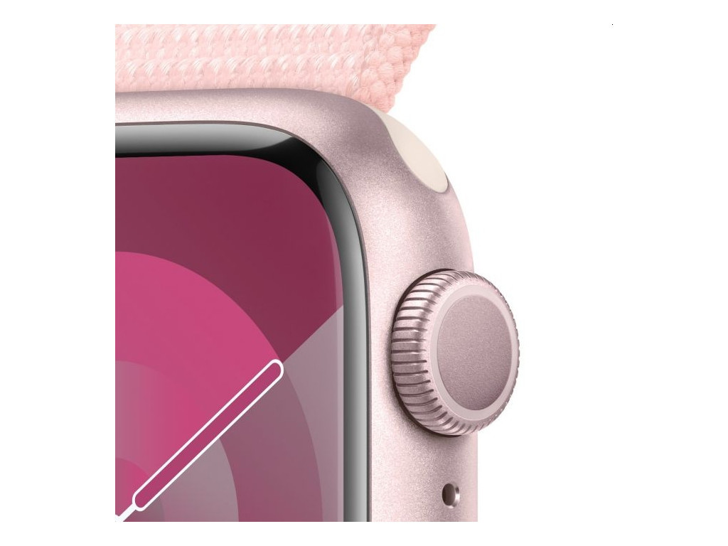 Часовник Apple Watch Series 9 GPS 41mm Pink Aluminium Case with Light Pink Sport Loop 25440_2.jpg