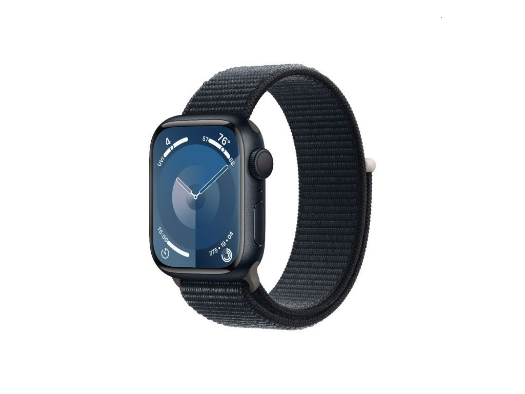 Часовник Apple Watch Series 9 GPS 41mm Midnight Aluminium Case with Midnight Sport Loop 25443.jpg