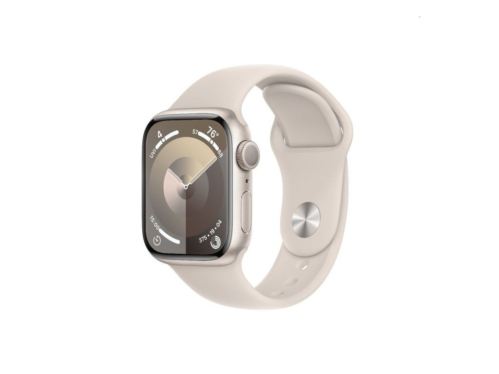 Часовник Apple Watch Series 9 GPS 41mm Starlight Aluminium Case with Starlight Sport Band - S/M 25447.jpg