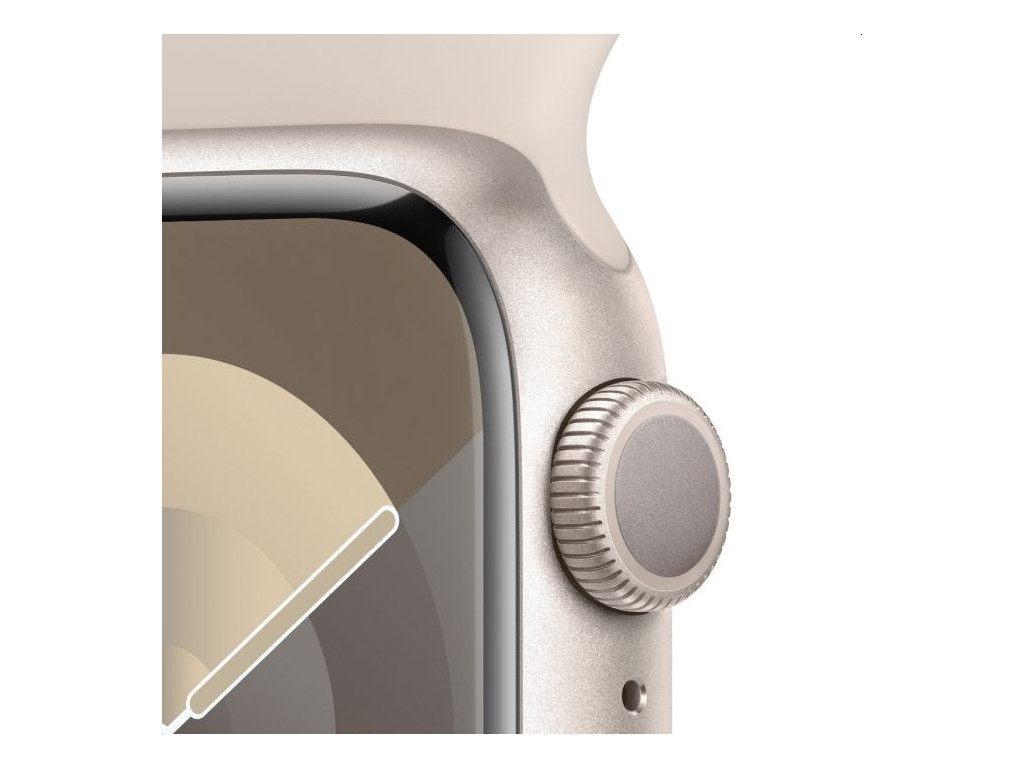 Часовник Apple Watch Series 9 GPS 41mm Starlight Aluminium Case with Starlight Sport Band - S/M 25447_2.jpg