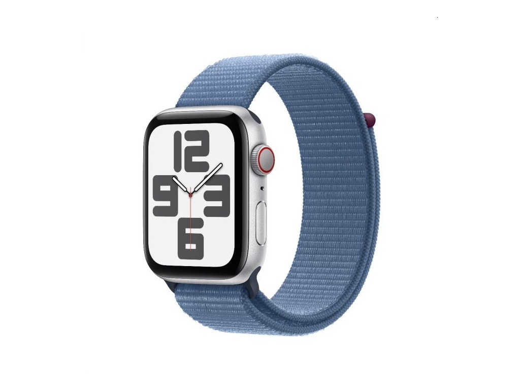Часовник Apple Watch SE2 v2 Cellular 44mm Silver Alu Case w Winter Blue Sport Loop 25452.jpg