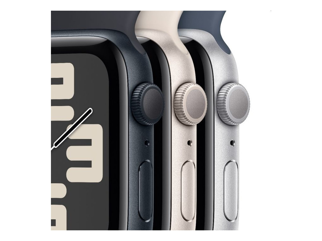 Часовник Apple Watch SE2 v2 GPS 44mm Silver Alu Case w Storm Blue Sport Band - S/M 25460_2.jpg