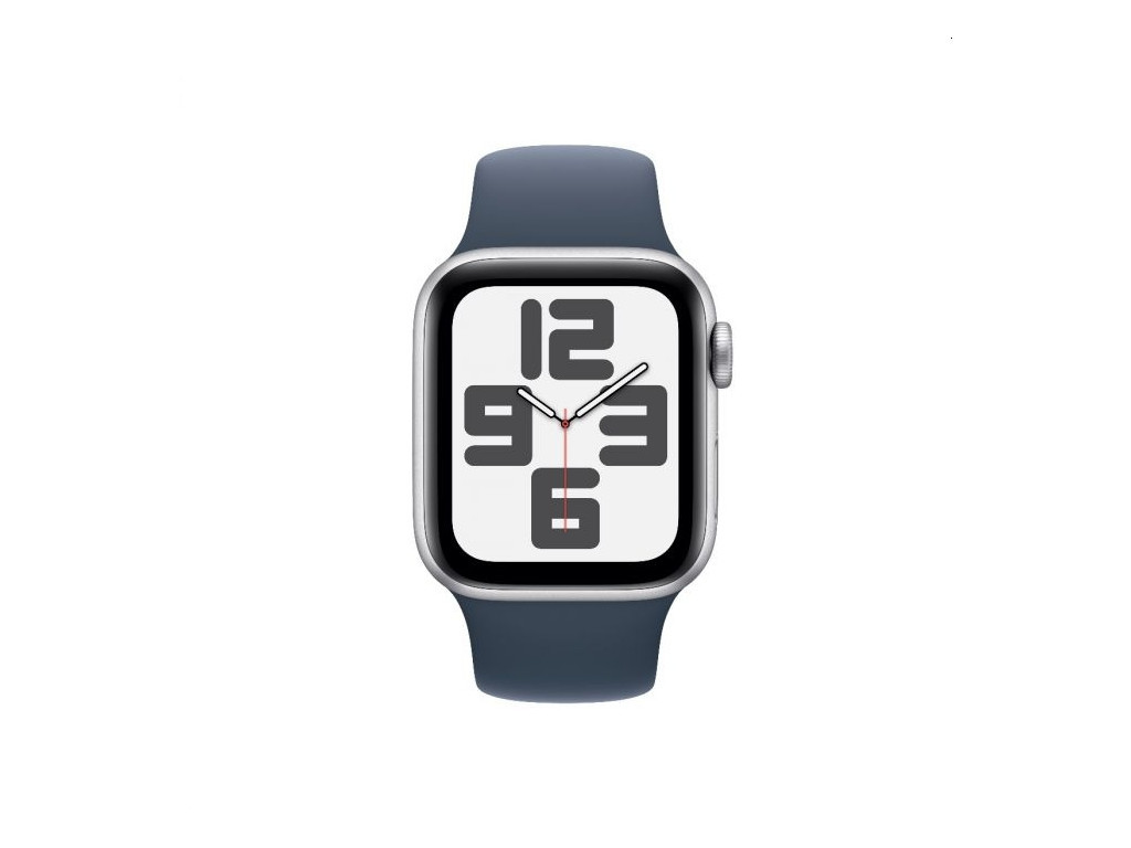 Часовник Apple Watch SE2 v2 Cellular 40mm Silver Alu Case w Storm Blue Sport Band - M/L 25470_1.jpg