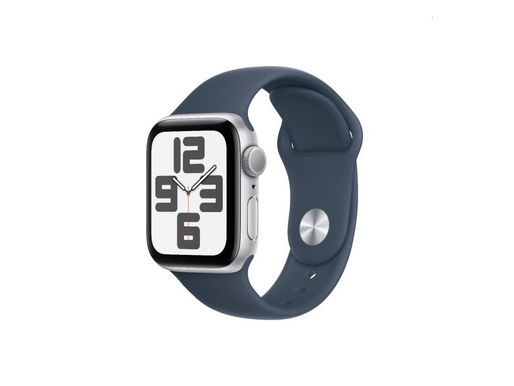 Часовник Apple Watch SE2 v2 GPS 40mm Silver Alu Case w Storm Blue Sport Band - M/L 25483.jpg