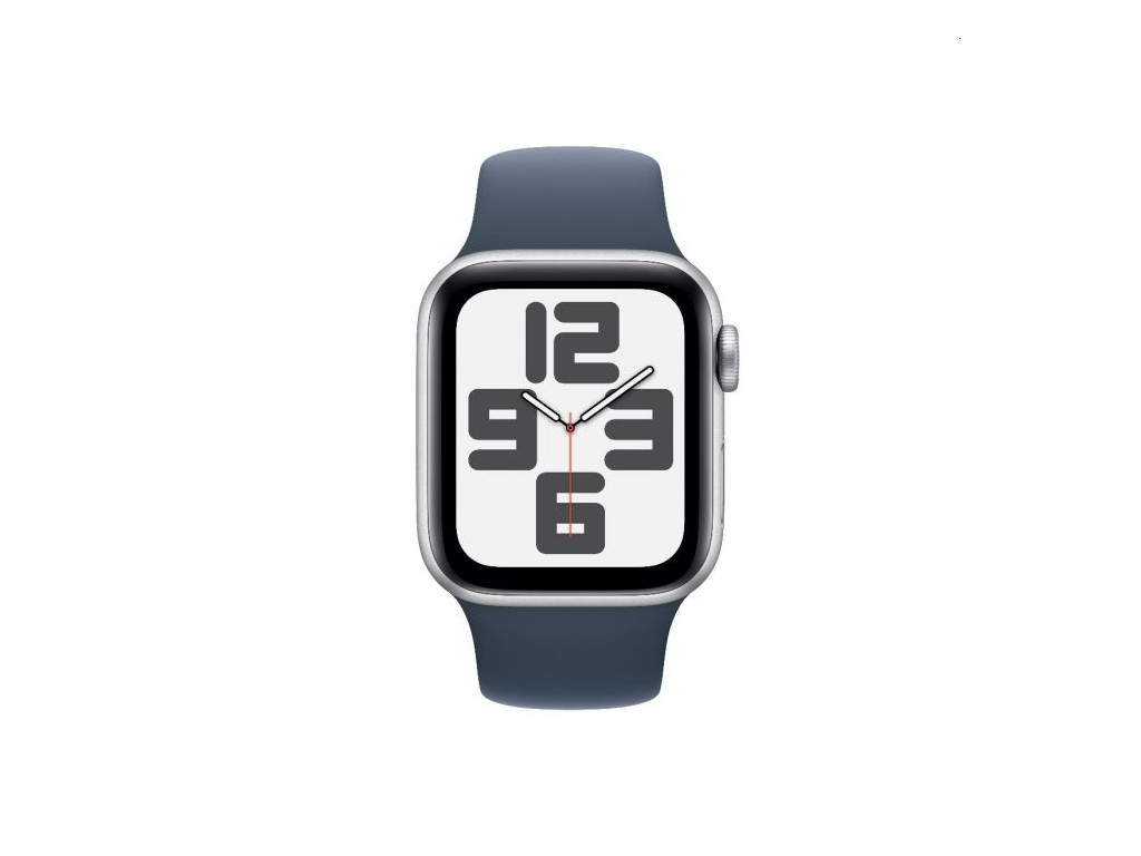 Часовник Apple Watch SE2 v2 GPS 40mm Silver Alu Case w Storm Blue Sport Band - M/L 25483_1.jpg