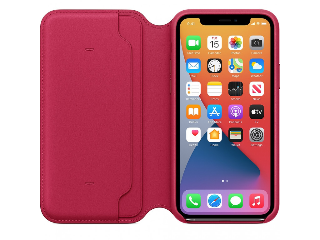 Калъф Apple iPhone 11 Pro Leather Folio - Raspberry (Seasonal Spring2020) 2554_11.jpg