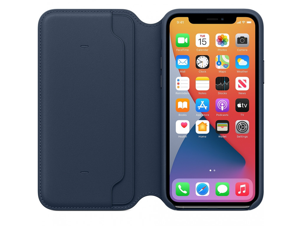 Калъф Apple iPhone 11 Pro Leather Folio - Deep Sea Blue (Seasonal Spring2020) 2555_29.jpg