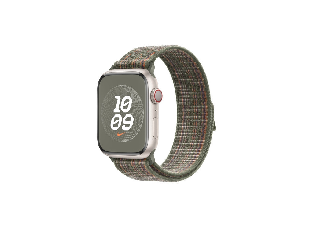 Каишка за часовник Apple 45mm Sequoia/Orange Nike Sport Loop 25642_1.jpg