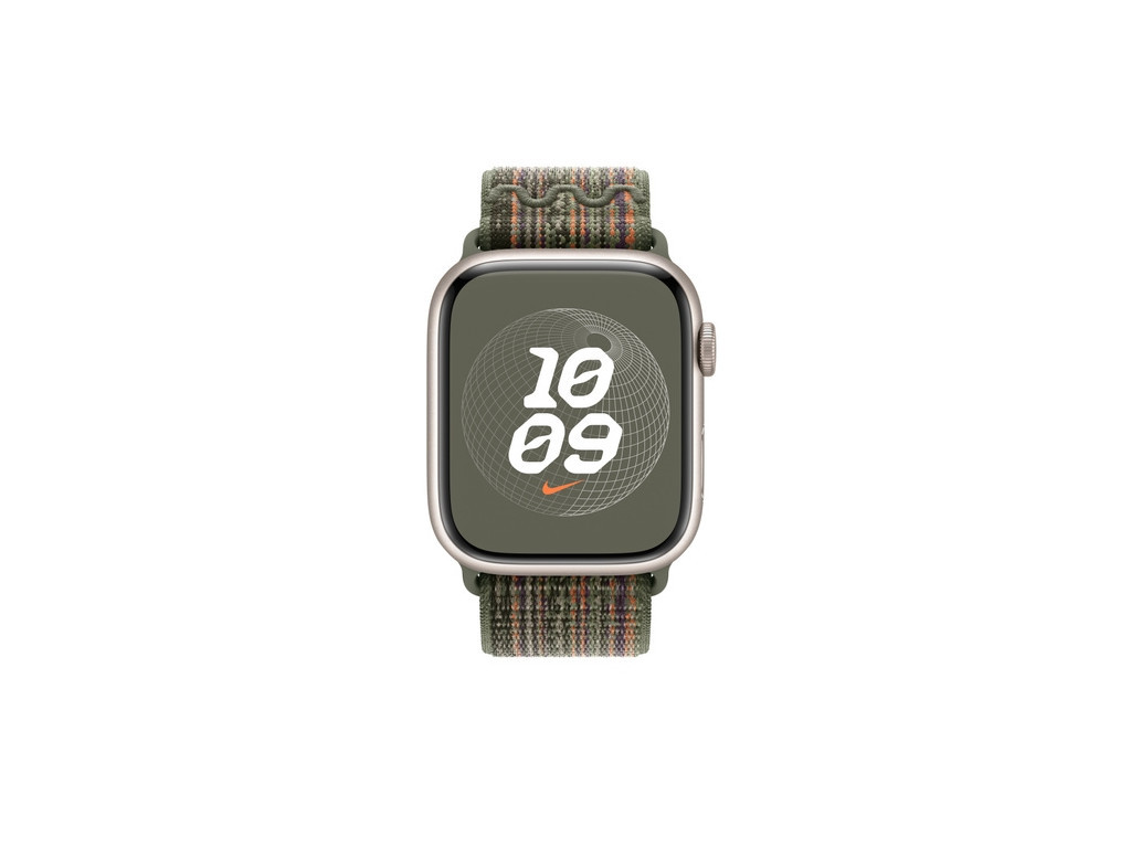 Каишка за часовник Apple 45mm Sequoia/Orange Nike Sport Loop 25642_2.jpg