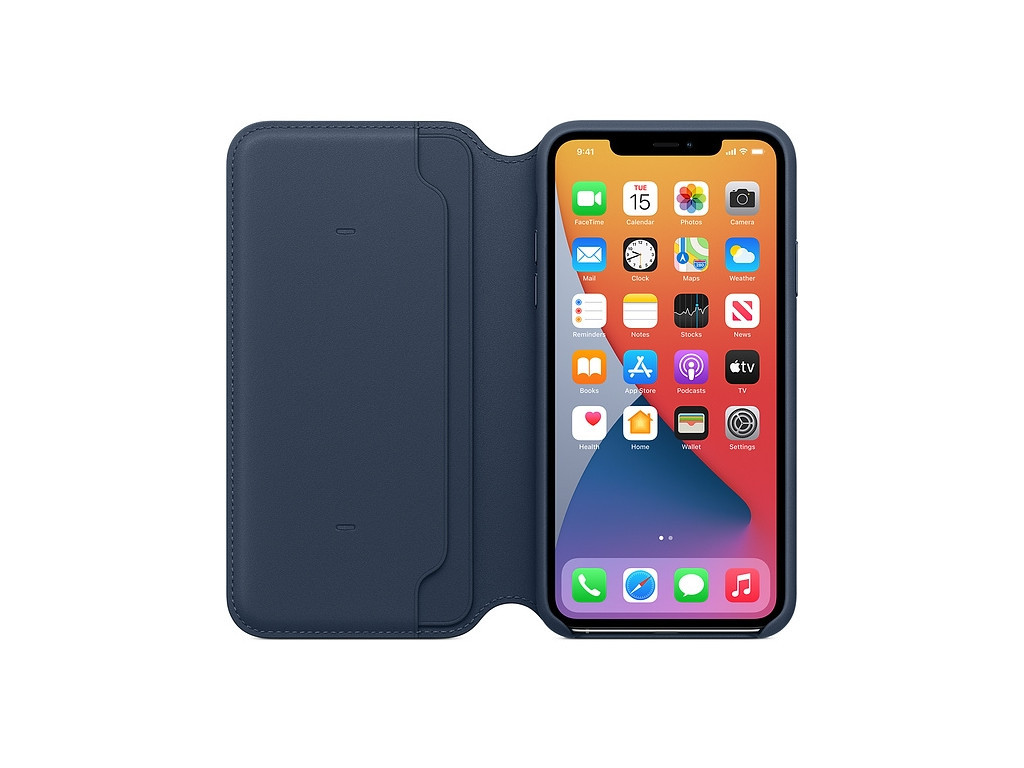 Калъф Apple iPhone 11 Pro Max Leather Folio - Deep Sea Blue (Seasonal Spring2020) 2567_29.jpg