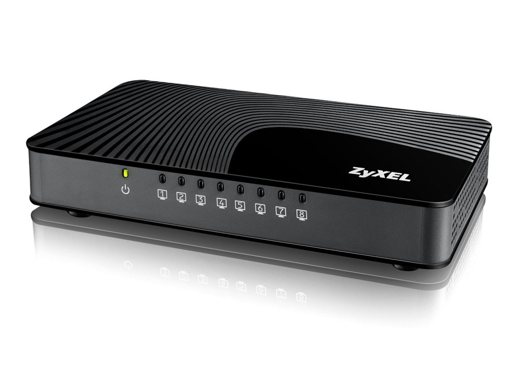 Комутатор ZyXEL GS-108Sv2 8-port 10/100/1000Mbps Gigabit Ethernet switch 8824.jpg
