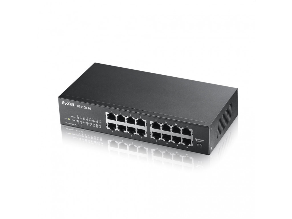 Комутатор ZyXEL GS1100-16 v3 16-port Gigabit Unmanaged Switch 8826.jpg