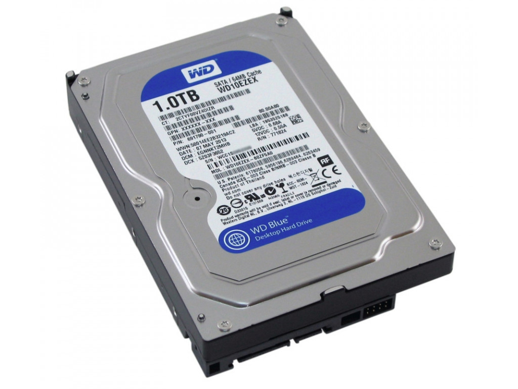 Твърд диск Western Digital Blue 1TB Desktop Hard Disk Drive - 7200 RPM SATA 6Gb/s 64MB Cache 3.5 Inch 15163.jpg
