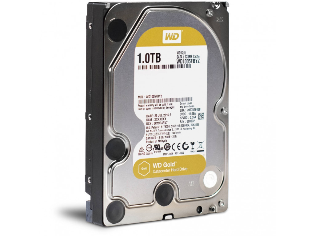 Твърд диск Western Digital Gold Datacenter HDD 1 TB - SATA 6Gb/s 7200 rpm 128MB 15175_1.jpg