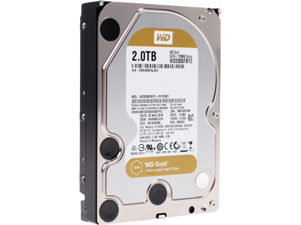 Твърд диск Western Digital Gold Datacenter HDD 2 TB - SATA 6Gb/s 7200 rpm 128MB 15176_1.jpg